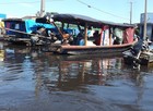 Bairro de Guajará-Mirim está inundado (Dayanne Saldanha/G1 RO)