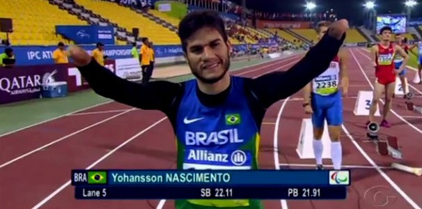 O alagoano Yohansson Nascimento é uma das promessas de medalha do Brasil nas paralimpiadas (Foto: Reprodução/TV Gazeta)