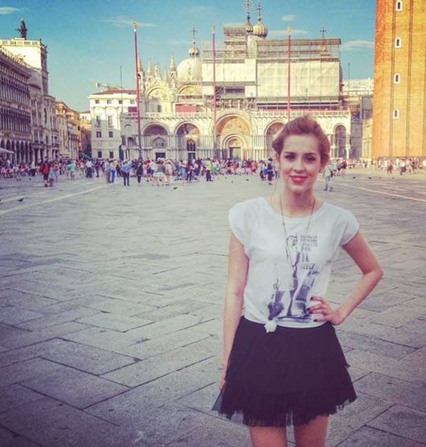 Sophia Abrahão na Praça São Marco (Foto: Reprodução/Instagram)
