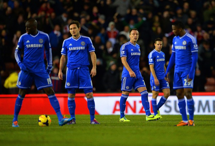 lampard terry chelsea x Stoke City	 (Foto: Getty Images)