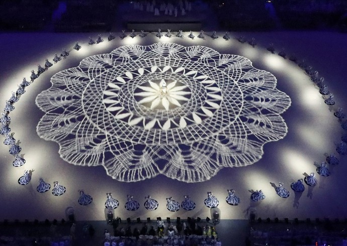 Mulheres rendeiras Olimpíada Rio 2016 (Foto: Fabrizio Bensch/Reuters)