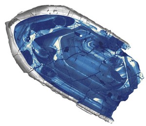Fragmento de zircônio é o pedaço mais antigo da Terra já encontrado por cientistas (Foto: Divulgação / Universidade de Wisconsin-Madison)