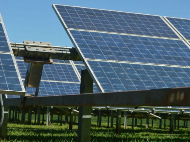 Os painéis solares são compostos por células fotovoltaicas, que recebem a luz do sol (Foto: Arquivo pessoal)
