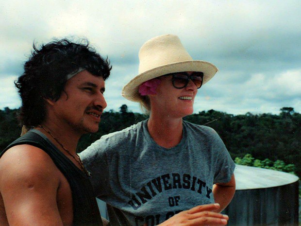 No início da carreira como guia turístico, Ailton apresentava as cidades do Amazonas aos turistas (Foto: Arquivo Pessoal) No início da carreira como guia turístico, Ailton apresentava as cidades do Amazonas aos turistas (Foto: Arquivo Pessoal)