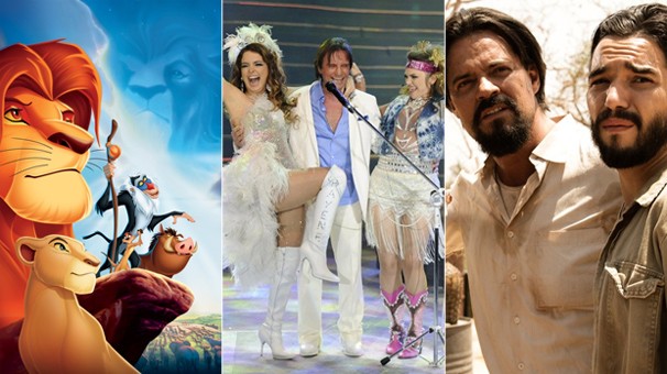 'O Rei Leão', Roberto Carlos - Reflexões e Xingu estão na programação especial de Natal da Rede Globo (Foto: Rede Globo e Divulgação)