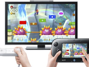 'New Super Mario Bros. U' é um dos games de lançamento do Wii U e que fazem uso da tecnologia do novo controle (Foto: Divulgação)