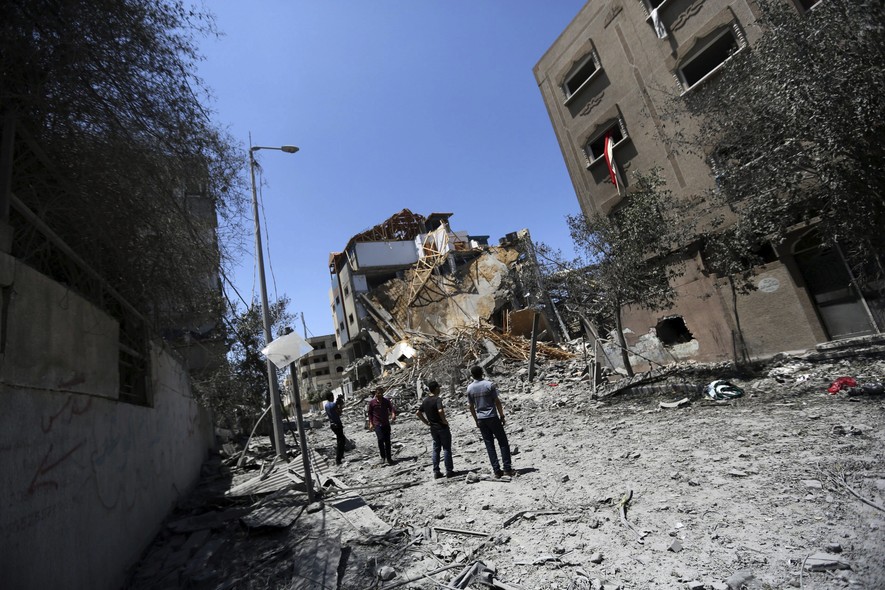 Sede de uma emissora de TV foi bombardeada por Israel na Faixa de Gaza