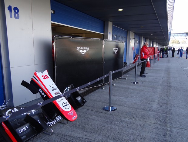 Marussia Fórmula 1 testes Jerez de la Frontera (Foto: Rodrigo França / GLOBOESPORTE.COM)