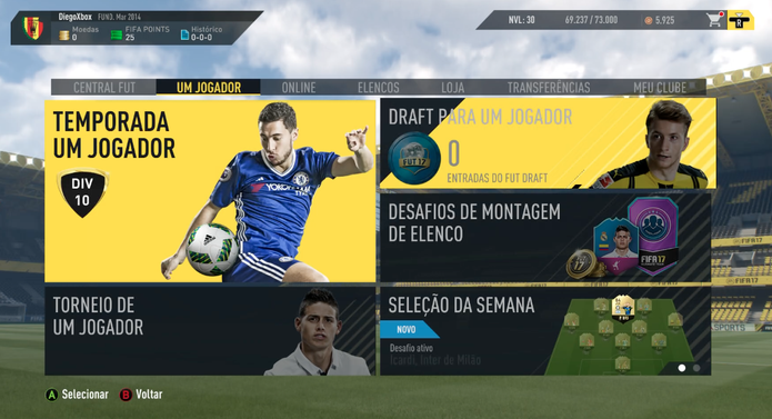 Fifa 17 (Foto: Reprodução / TechTudo) Fifa 17 (Foto: Reprodução / TechTudo)