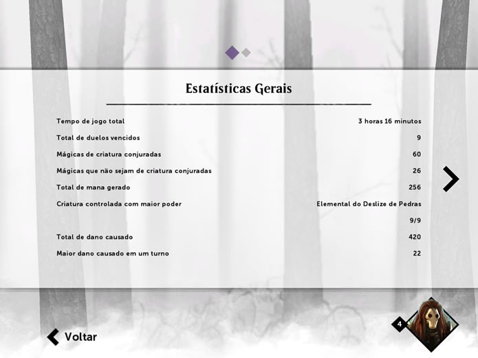 Clicando no ícone de seu personagem, é possível consultar a interface com as estatísticas gerais e o quadro de personalização de deck (Foto: Reprodução/Daniel Ribeiro)