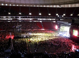 show beyoncé mané garrincha (Foto: André Borges / Secopa-DF)