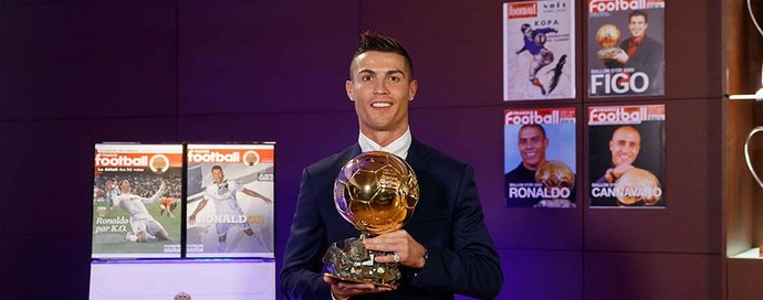 Cristiano Ronaldo - Bola de Ouro (Foto: Reprodução/Twitter)
