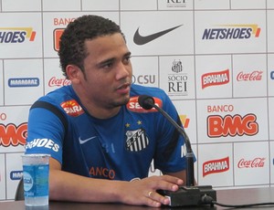 Adriano Santos treino coletiva (Foto: Marcelo Hazan/Globoesporte.com)