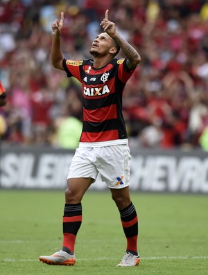comemoração do gol de alan patrick, Flamengo x Goiás Campeonato Brasileiro 2015 (Foto: andré durão)