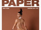 Kim Kardashian posa nua e exibe seu derrière em capa de revista