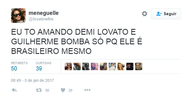 Fãs torcem por namoro entre Demi Lovato e atleta brasileiro  (Foto: Reprodução / Twitter)