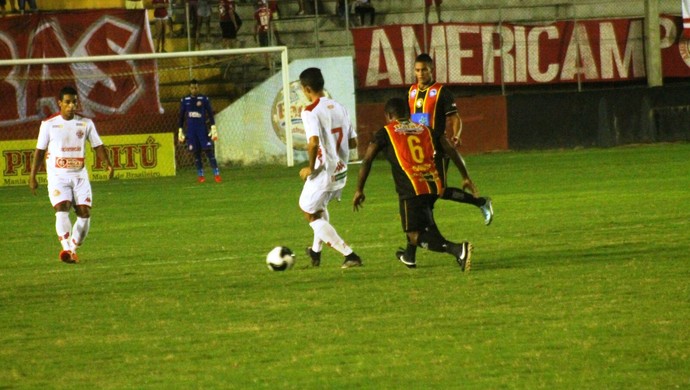 Globo FC x América-RN Estádio Barretão (Foto: Canindé Pereira/Divulgação)