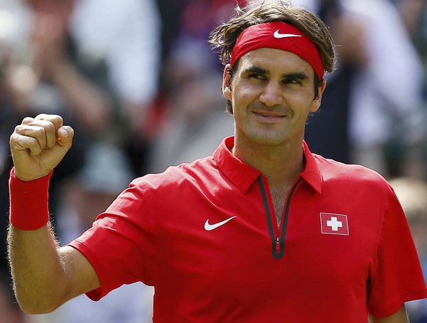 Roger Federer tênis Londres 2012 Olimpíadas 2r (Foto: Reuters)