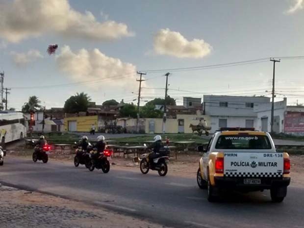 Operação Motociclo aconteceu neste domingo (26) (Foto: Divulgação/Polícia Militar do RN)