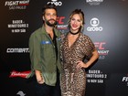 Giovanna Ewbank e Bruno Gagliasso assistem à luta de UFC em São Paulo
