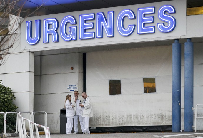 helicoptero Hospital schumacher frança Centre hospitalier de Moûtiers (Foto: Agência Reuters)