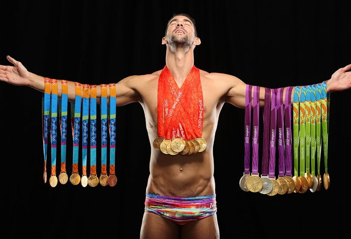 Michael Phelps em ensaio para a Sports Illustrated (Foto: Reprodução / Twitter)