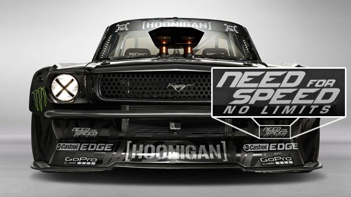 Carro de Ken Block deixou escapar a produção do novo Need for Speed No Limits (Foto: IGN)