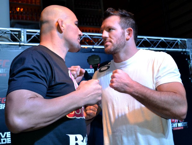 Evento do UFC para fãs em Belo Horizonte, com Glover Teixeira e Ryan Bader (Foto: Adriano Albuquerque)