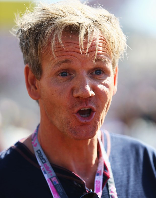 chef Gordon Ramsay GP dos EUA (Foto: Getty Images)