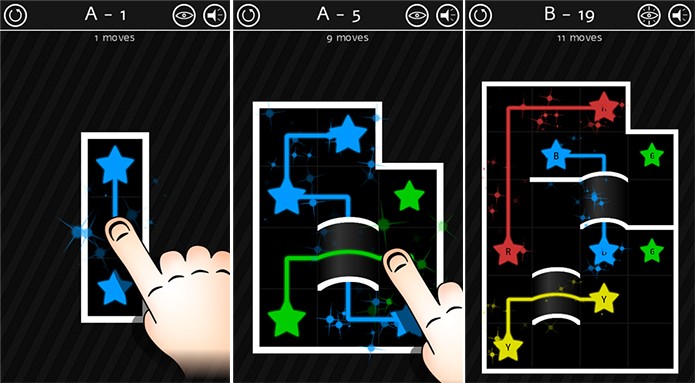 Catch é um puzzle para Windows Phone onde é preciso ligar estrelas (Foto: Divulgação/Windows Phone Store)