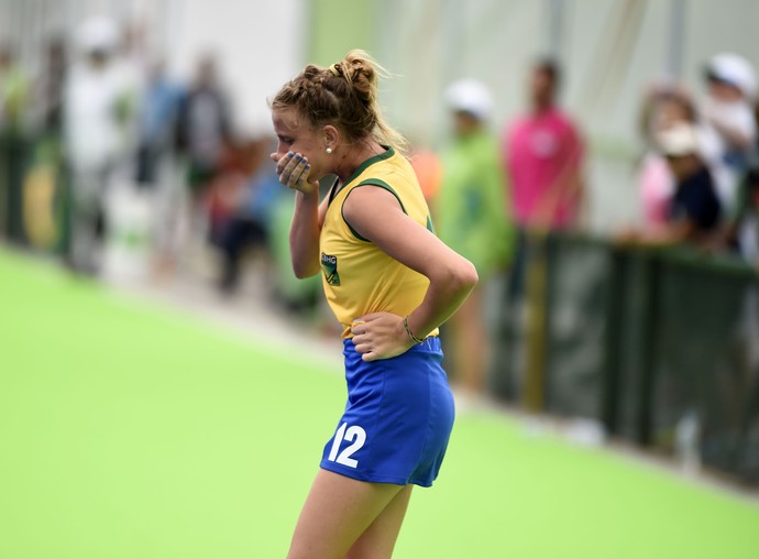 Brasil x Paraguai - hóquei sobre a grama feminino - evento-teste rio 2016 (Foto: André Durão)