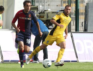 Thiago Ribeiro, Cagliari x Siena (Foto: Getty Images)