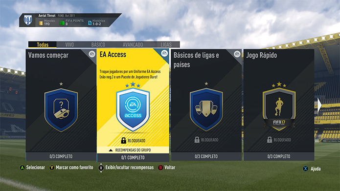 Modos FUT Champions e Desafio de Montagem também têm itens em Fifa 17 (Foto: Reprodução/Murilo Molina)
