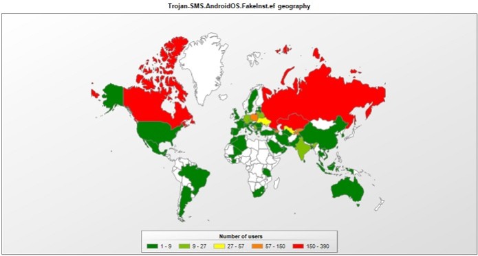 Mais de 60 países já foram atingidos pelo trojan criado na Rússia (Foto: Reprodução/Securelist) Mais de 60 países já foram atingidos pelo trojan criado na Rússia (Foto: Reprodução/Securelist)