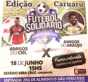 Cartaz jogo Ciel x Araújo (Foto: Divulgação)