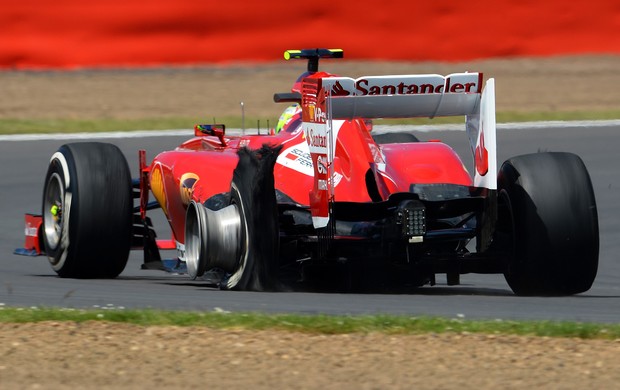 felipe massa pneu Silverstone inglaterra formula 1 (Foto: Getty Images)