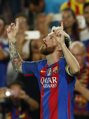 Messi, Barcelona x Celtic (Foto: Reuters)