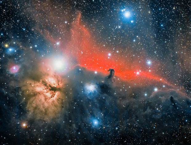 A imagem da Nebulosa Cabeça de Cavalo foi enviada por José Jiménez Priego de La Jonquera, Espanha (Foto: José Jiménez Priego/Observatório Real de Greewich) A imagem da Nebulosa Cabeça de Cavalo foi enviada por José Jiménez Priego de La Jonquera, Espanha (Foto: José Jiménez Priego/Observatório Real de Greewich)