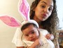 Ana Cisneiros, ex-Gente Inocente, comemora 1º Páscoa com a filha
