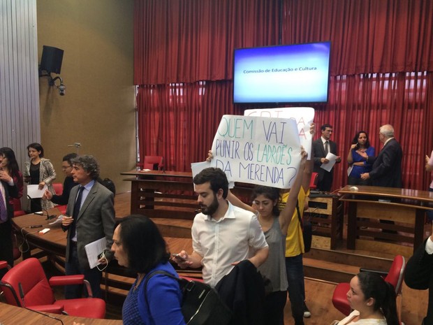 Comissão da Educação na Assembleia de SP não tem quorum nesta terça (Foto: Lívia Machado/G1)