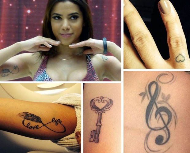 Anitta revela significado de suas tatuagens e diz que vicia (Foto: Arquivo Pessoal)