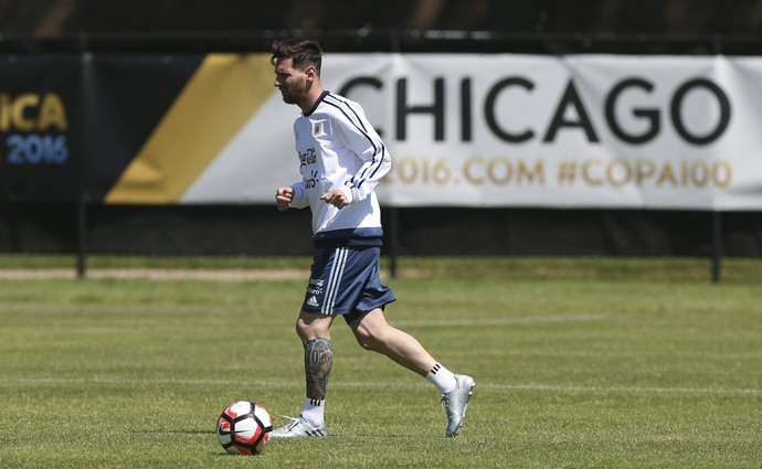 Messi treino Argentina (Foto: EFE)