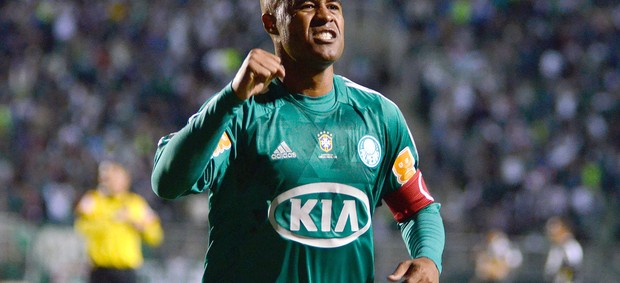 Marcos Assunção comemora gol do Palmeiras sobre a Ponte Preta (Foto: Levi Branco / Ag. Estado)