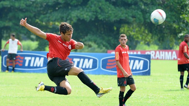 Douglas Baggio treino Flamengo (Foto: Alexandre Vidal)