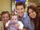 Rodrigo Faro posta foto em família: 'Quantas gerações na mesma foto'