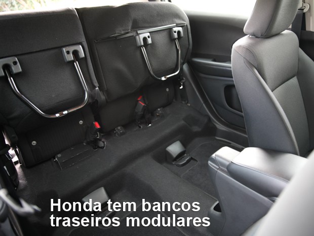 Bancos do Honda HR-V são modulares (Foto: André Paixão/G1)