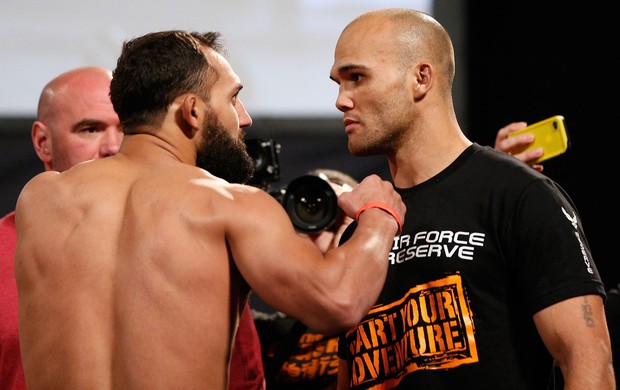 MMA Pesagem UFC 171 - Johny Hendricks e Robbie Lawler (Foto: Getty Images)