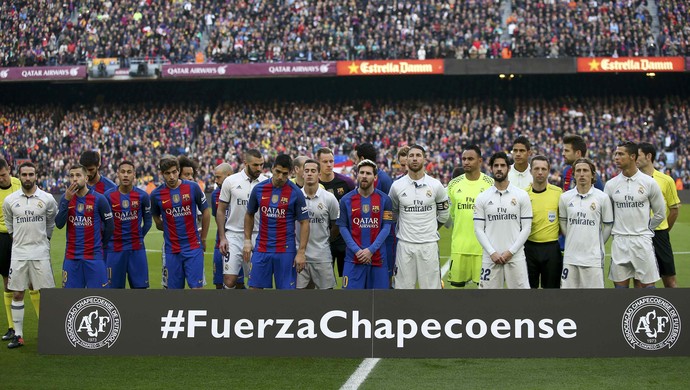 Barcelona x Real Madrid, Força Chapecoense (Foto: Reuters)