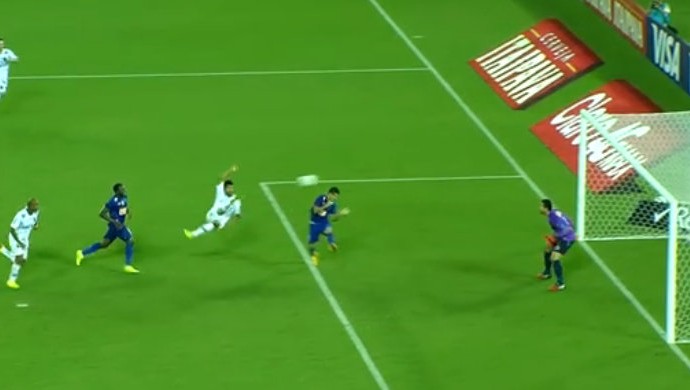 Alvinho - voleio - ABC x Cruzeiro (Foto: Reprodução)