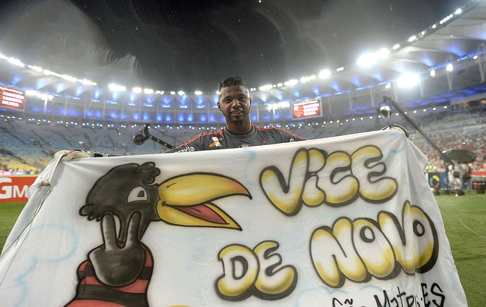 Felipe faixa Flamengo comemoração  (Foto: Bruno de Lima / Lancepress!)